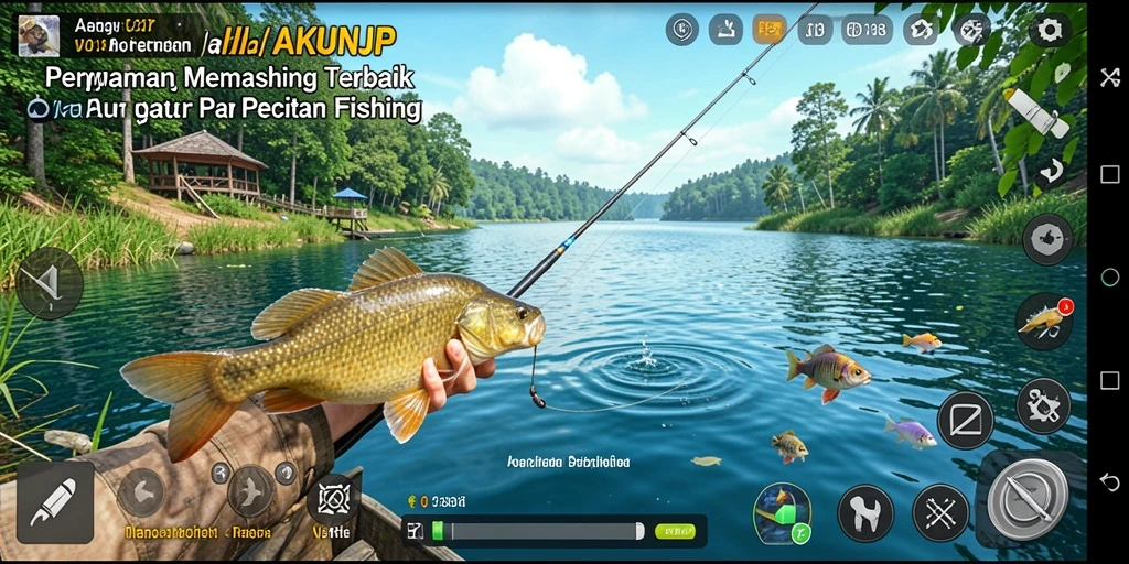 Tangkapan ikan yang sukses dengan grafis menakjubkan di AKUNJP.