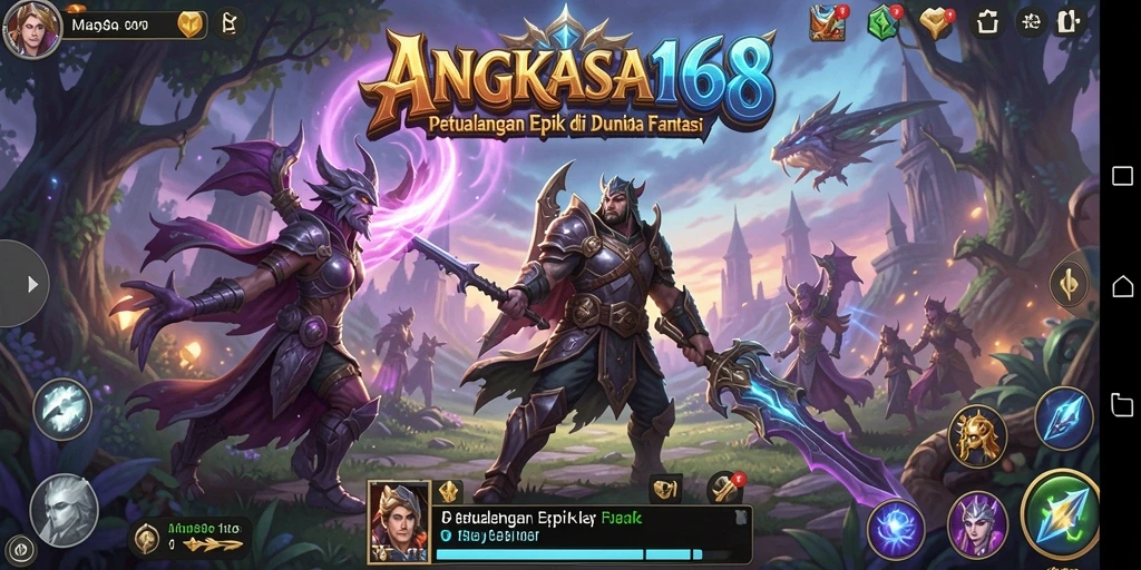 Tampilan menarik dari gameplay RPG di ANGKASA168 yang penuh aksi.