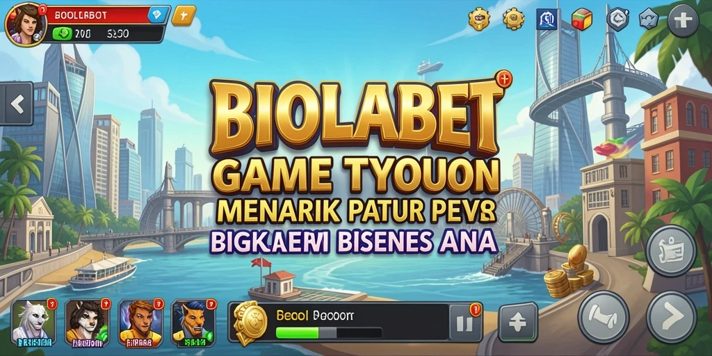 Tampilan screenshot gameplay BIOLABET yang menunjukkan manajemen bisnis yang seru.