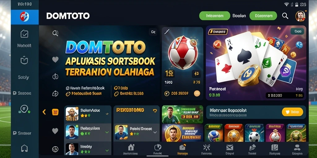 Screenshot DOMTOTO menampilkan antarmuka taruhan yang menarik dan informatif.