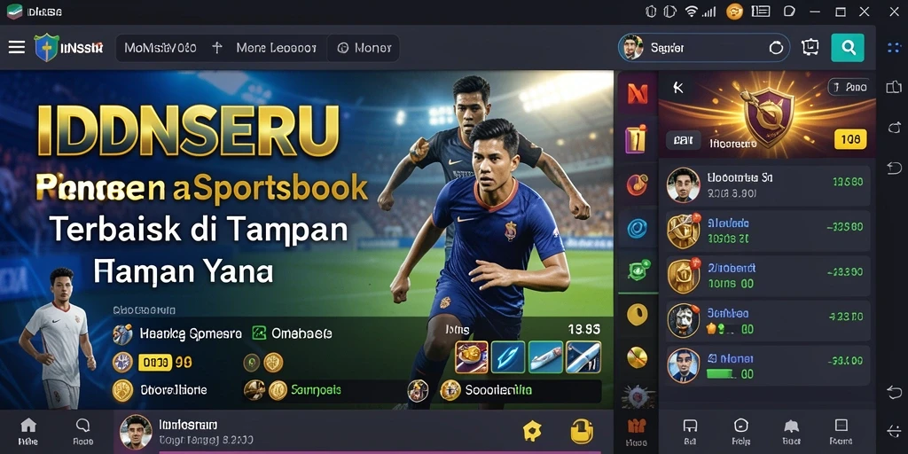 Tampilan menarik dari gameplay Sportsbook IDNSERU.