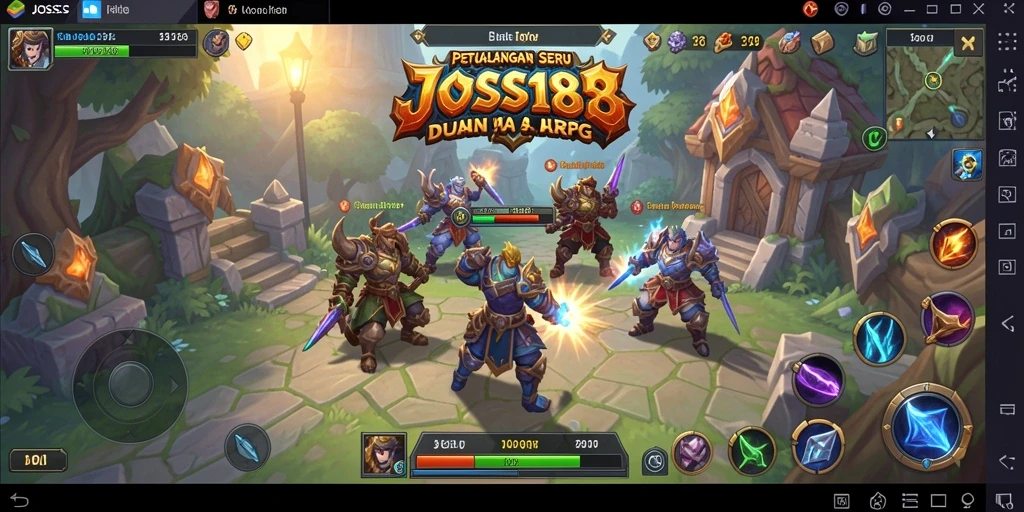 Tampilan gameplay JOSS188 yang penuh aksi dan petualangan ARPG.