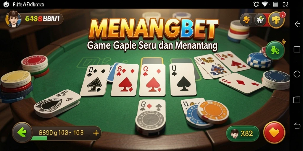 Tampilan gameplay seru Gaple di MENANGBET, penuh tantangan dan interaksi.