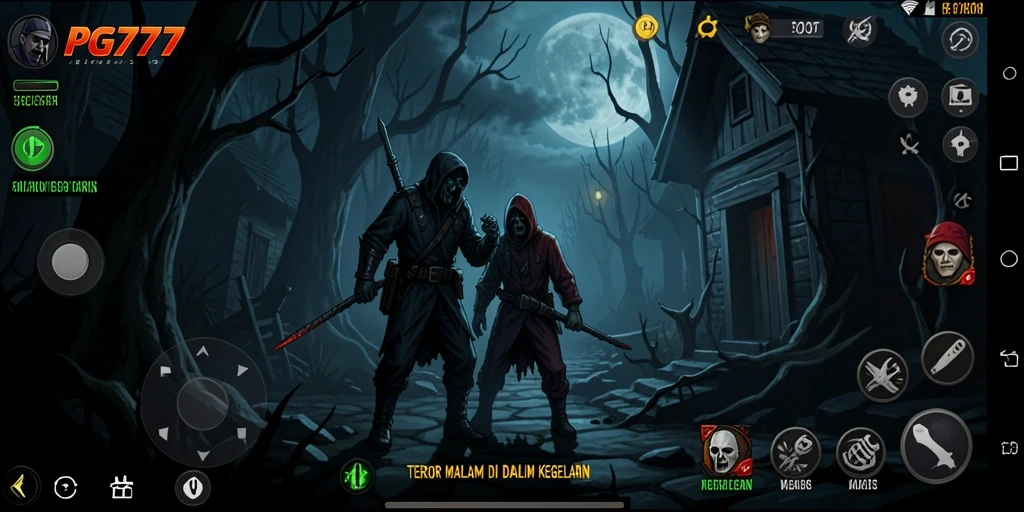 Gameplay PG777 menampilkan suasana Horror yang menegangkan.