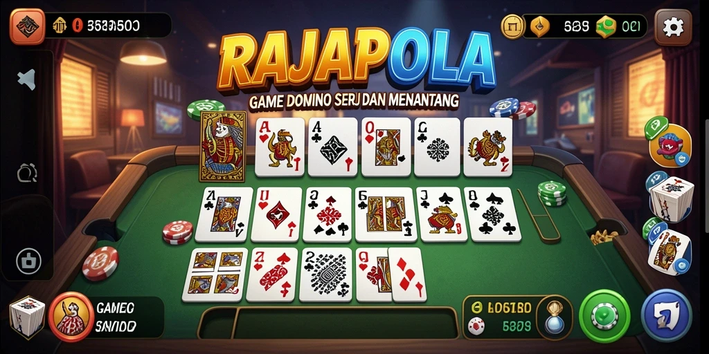Tampilan screenshot gameplay seru RAJAPOLA di Domino.