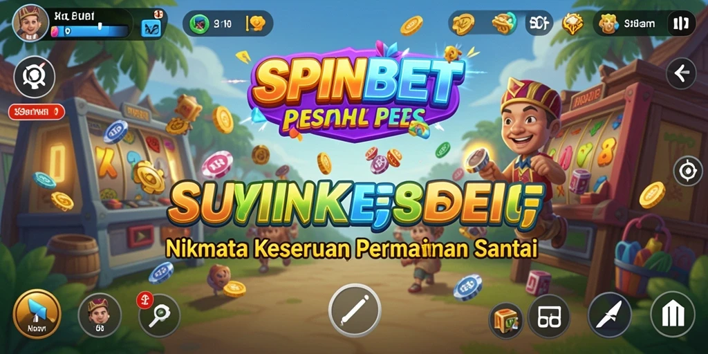 Tampilan gameplay SPINBET yang seru dan menyenangkan.
