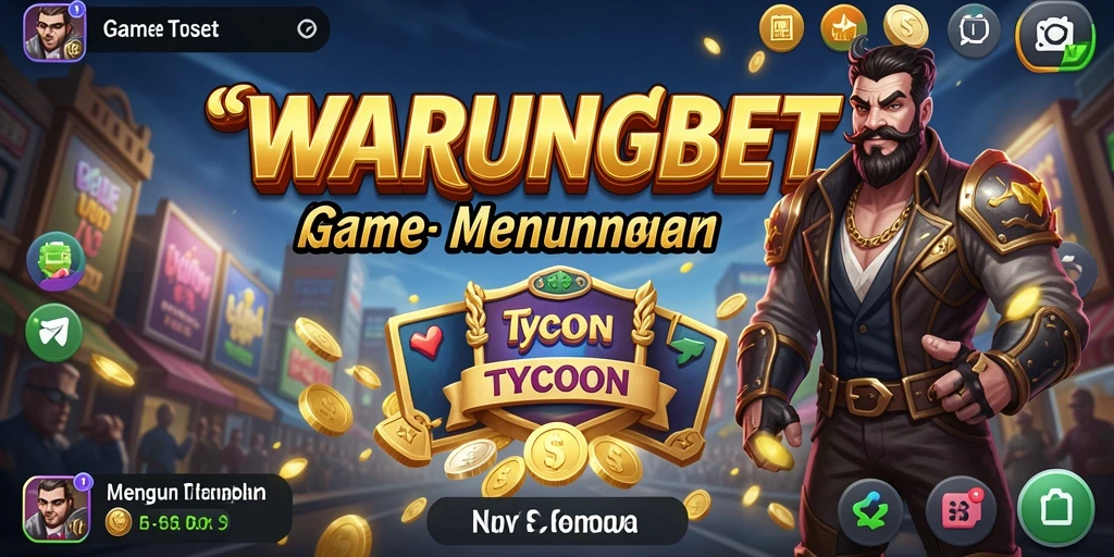 Tampilan gameplay seru di WARUNGBET dengan elemen bisnis yang dinamis.