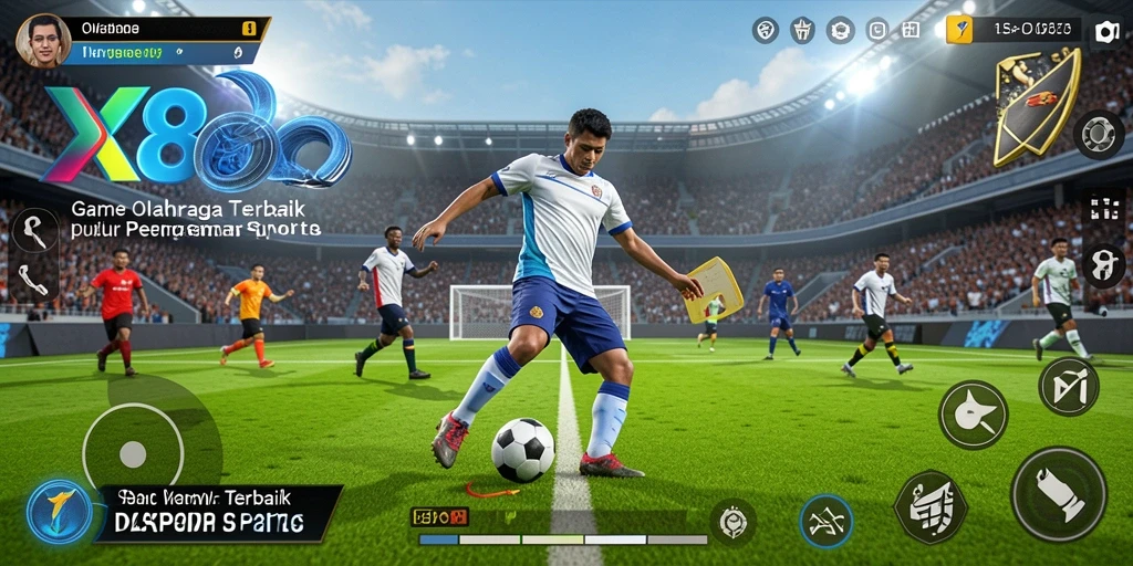 Tampilan gameplay X88 yang menegangkan dalam aksi olahraga.